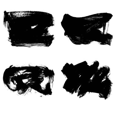 soyut fırça darbeleri, vektör illüstrasyonu