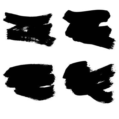 soyut fırça darbeleri, vektör illüstrasyonu
