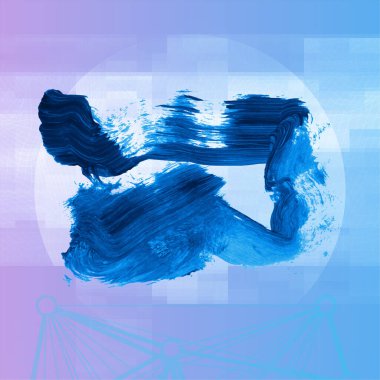 soyut fırça darbeleri, vektör illüstrasyonu