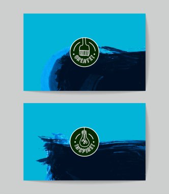 soyut fırça darbeleri, vektör illüstrasyonu