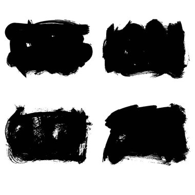 soyut fırça darbeleri, vektör illüstrasyonu
