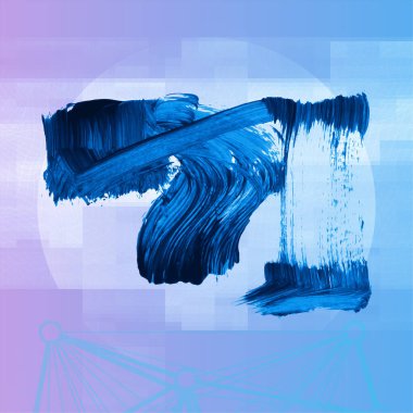 soyut fırça darbeleri, vektör illüstrasyonu