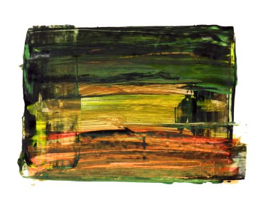 Siyah ve renkli boya karışımı, fırça darbesi ve doku. Grunge soyut elle boyanmış elementler. 