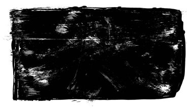 Siyah fırça darbesi ve doku. Grunge vektör soyut el boyalı element. Altı çizili ve sınır tasarımı.