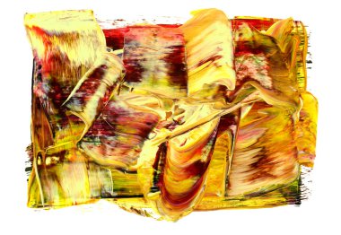 Siyah ve renkli boya karışımı, fırça darbesi ve doku. Grunge soyut elle boyanmış elementler. 