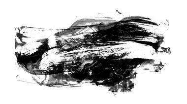 Siyah fırça darbesi ve doku. Grunge soyut elle boyanmış elementler. Altı çizili ve sınır tasarımı.