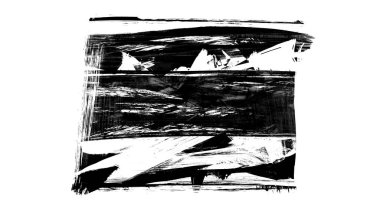 Siyah fırça darbesi ve doku. Grunge soyut elle boyanmış elementler. Altı çizili ve sınır tasarımı.