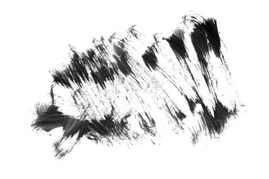 Siyah fırça darbesi ve doku. Grunge soyut elle boyanmış elementler. Altı çizili ve sınır tasarımı.