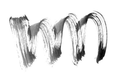 Siyah fırça darbesi ve doku. Grunge soyut elle boyanmış elementler. Altı çizili ve sınır tasarımı.