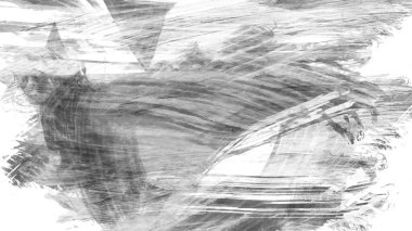 beyaz arkaplanda siyah mürekkep fırçası darbeleri