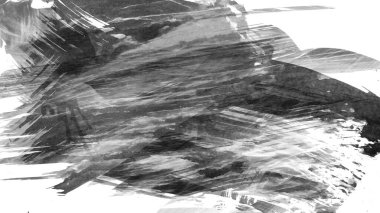 beyaz arkaplanda siyah mürekkep fırçası darbeleri