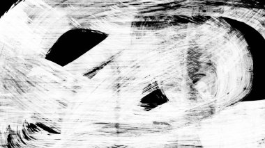 Siyah fırça darbesi ve doku. Grunge soyut elle boyanmış elementler. 