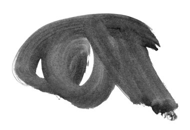 Siyah fırça darbesi ve doku. Grunge soyut elle boyanmış elementler. Altı çizili ve sınır tasarımı.