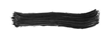 Siyah fırça darbesi ve doku. Grunge vektör soyut el boyalı element. Altı çizili ve sınır tasarımı. 