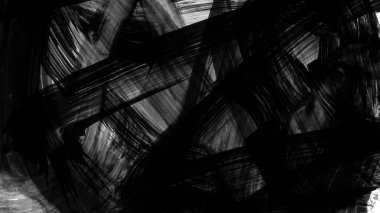 beyaz arkaplanda siyah mürekkep fırçası darbeleri