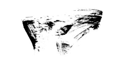 Siyah fırça darbesi ve doku. Grunge soyut elle boyanmış elementler. Altı çizili ve sınır tasarımı.