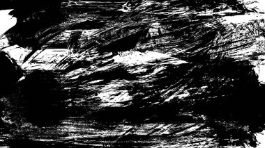 beyaz arkaplanda siyah mürekkep fırçası darbeleri