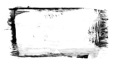 beyaz arkaplanda siyah mürekkep fırçası darbeleri