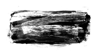 beyaz arkaplanda siyah mürekkep fırçası darbeleri