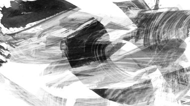 beyaz arkaplanda siyah mürekkep fırçası darbeleri