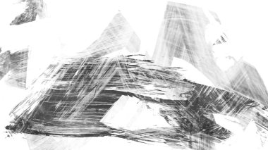 beyaz arkaplanda siyah mürekkep fırçası darbeleri