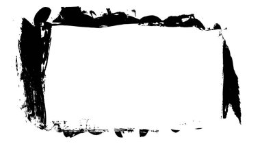 beyaz arkaplanda siyah mürekkep fırçası darbeleri