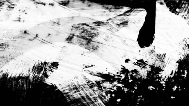 Siyah fırça darbesi ve doku. Grunge soyut elle boyanmış elementler. 