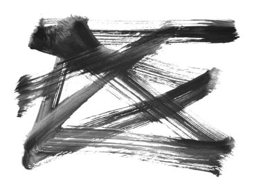 soyut fırça darbeleri, vektör illüstrasyonu