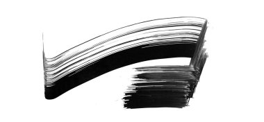 Siyah fırça darbesi ve doku. Grunge soyut elle boyanmış elementler. Altı çizili ve sınır tasarımı.