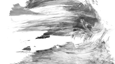 Siyah fırça darbesi ve doku. Grunge soyut elle boyanmış elementler. 