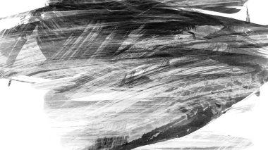 Siyah fırça darbesi ve doku. Grunge soyut elle boyanmış elementler. Altı çizili ve sınır tasarımı.