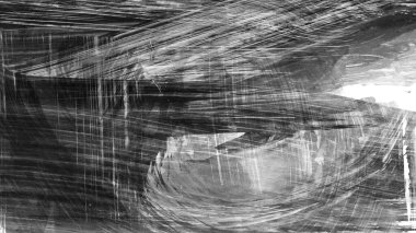 Siyah fırça darbesi dokusu. Grunge soyut elle boyanmış element. 