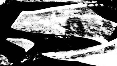 Siyah fırça darbesi ve doku. Grunge soyut elle boyanmış elementler. 