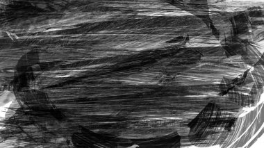 Siyah fırça darbesi dokusu. Grunge soyut elle boyanmış element. 