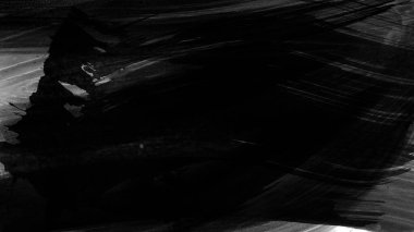 Siyah fırça darbesi ve doku. Grunge soyut elle boyanmış elementler. Altı çizili ve sınır tasarımı.