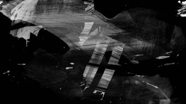 Siyah fırça darbesi dokusu. Grunge soyut elle boyanmış element. 