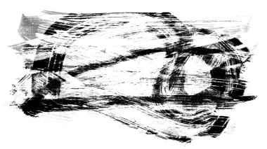 Siyah fırça darbesi ve doku. Grunge vektör soyut el boyalı element. Altı çizili ve sınır tasarımı.