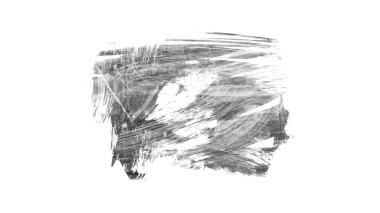 Siyah fırça darbesi dokusu. Grunge soyut elle boyanmış element. 