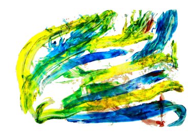 Siyah ve renkli boya karışımı, fırça darbesi ve doku. Grunge soyut elle boyanmış elementler. 