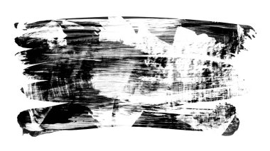 Siyah fırça darbesi ve doku. Grunge soyut elle boyanmış elementler. Altı çizili ve sınır tasarımı.