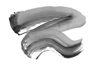 Siyah fırça darbesi ve doku. Grunge vektör soyut el boyalı element. Altı çizili ve sınır tasarımı.