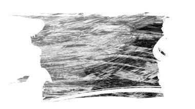 Siyah fırça darbesi dokusu. Grunge soyut elle boyanmış element. 