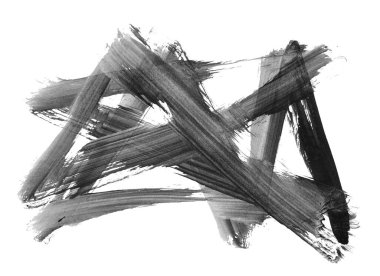 soyut fırça darbeleri, vektör illüstrasyonu