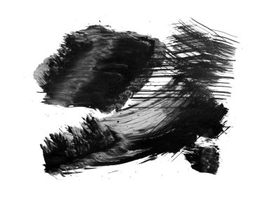 soyut fırça darbeleri, vektör illüstrasyonu