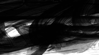 Siyah fırça darbesi ve doku. Grunge soyut elle boyanmış elementler. Altı çizili ve sınır tasarımı.