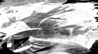 Siyah fırça darbesi ve doku. Grunge soyut elle boyanmış elementler. Altı çizili ve sınır tasarımı.