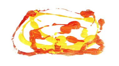 Siyah fırça darbesi ve doku. Grunge soyut elle boyanmış elementler. Altı çizili ve sınır tasarımı.