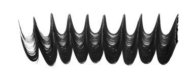 Siyah fırça darbesi ve doku. Grunge soyut elle boyanmış elementler. Altı çizili ve sınır tasarımı.