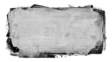 Siyah fırça darbesi dokusu. Grunge soyut elle boyanmış element. 