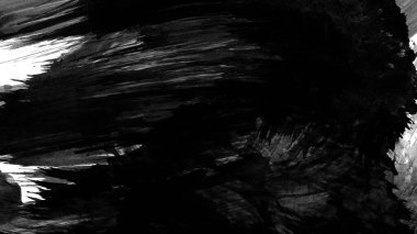 Siyah fırça darbesi dokusu. Grunge soyut elle boyanmış element.
